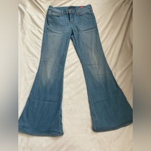 Low rise flare jeans